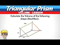 Surface Area and Volume Triangular Prism