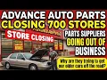 Advance Auto Parts To Close 700 Stores Another Hit On Older Cars By Ending Parts Availability