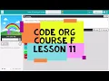 Code org Course F Lesson 11 Counting with Variables - Code Org Express Course Lesson 26