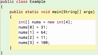 Java Arrays 1 Set the values in an int array