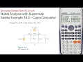 Nodal Analysis with Supernode - AC Circuit