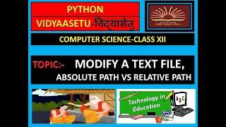 ABSOLUTE PATH VS RELATIVE PATH MODIFY A TEXT FILE