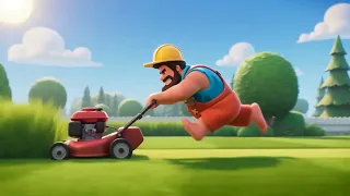 Bruce’s Fast Lawn Mow! 🚜💨