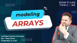 How can I model arrays in SQL What makes PostgreSQL so cool Part 1