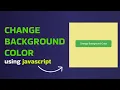 Change background color - JavaScript Project