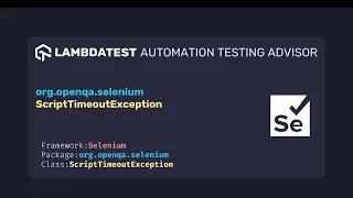org openqa selenium ScriptTimeoutException