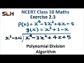 Polynomial Division Algorithm Class 10 maths Chapter 2 Hindi