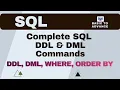 SQL Tutorial DDL DML Commands Explained with Examples CREATE INSERT UPDATE DELETE ALTER