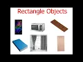 Rectangle Objects Rectangular Shape Rectangular Objects World Of Shapes Shapes