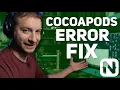 NativeScript Pod Install Command Failed Error Solution