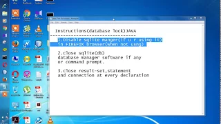 java sql sqlexception database is locked 3 steps to solve
