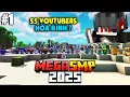 Download Lagu 55 Youtubers Và Thử Thách Siêu Khắc Nghiệt Trong 1 Server.. | KiraMC Minecraft MEGA SMP 2025 Tập 1