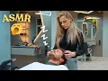 ASMR Why Everyone Loves This Blonde Barber Alina s Haircut Session