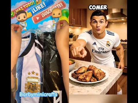 🍮Ronaldo convierte todo en gelatina 😱 #craft #viral #barbie #hechoamano #trending #futbol