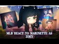 Download Lagu MLB React to Marinette as Zoey from K-pop Demon Hunters // Gacha Club // Gacha React