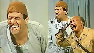 مظهر ابو النجا يخرج عن النص ويضحك بهيستيريا لما احرجه قدام الجمهور صريخ ضحك خلصت تاري يا ابو النجا 