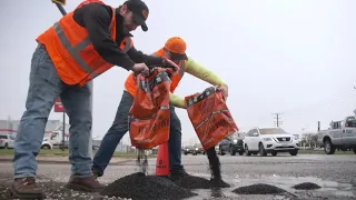 Massive Pothole vs One Pallet of Perma-Patch
