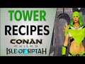All the Tower Recipes Voidforge Isle of Siptah Conan Exiles 2021