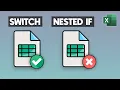 How to use SWITCH Function in Excel instead of nested IF statement