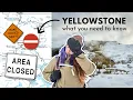 7 Must-Know Tips for Visiting YELLOWSTONE National Park in the WINTER there are road closures