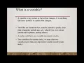 Dependent and Independent variables Part 1