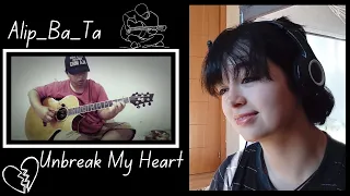 Download My Favourite Cover by Him! 🫶 Alip_Ba_Ta - Unbreak My Heart Fingerstyle Cover [Reaction Video] MP3