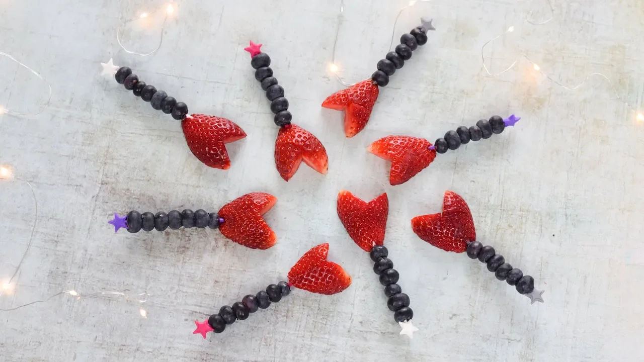 Easy Valentines Fruit Wands Recipe