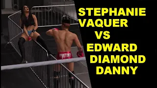wwe 2k25 stephanie vaquer vs edward u0026 diamond u0026 danny