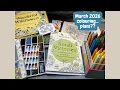 March 2026 Colouring Plans Adult Colouring