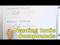 Naming Ionic Compounds in Chemistry - 1-2-20