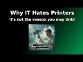 Windows sucks at Printers!