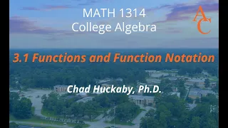 3 1 Functions and Function Notation