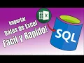 Como importar datos de Excel a SQL Server