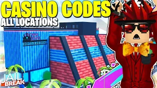 All CASINO CODE LOCATIONS in Roblox Jailbreak UPDATED GUIDE
