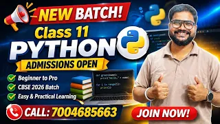 Before You Start Class 11 CS Watch This Python Course Launch