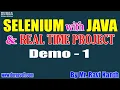 SELENIUM with JAVA Real Time Project tutorials Demo - 1 by Mr Ravi Kanth On 02-12-2020 8AM