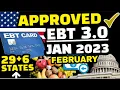 2023 P-EBT SNAP BENEFITS DATES JAN FEB 29 6 STATES APPROVED DEPOSITING IN JANUARY FEBRUARY 2023