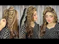 Download Lagu Front bridal hairstyle at home | Pakistani open hairstyle | engagement hairstyle Pakistani simple |