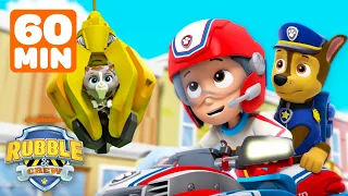 60 Minutes of PAW Patrol Rescues with Kids & Friends! 🐾 | Rubble & Crew