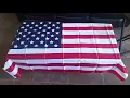 What happens when you dry an American flag on a steam cycle