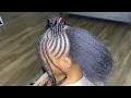 Braided Updo w Bangs Using Esha Slick n Slay Edge Braid Gel