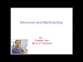 Tutorial 10 Recursion and Backtracking in Hindi PART - 1