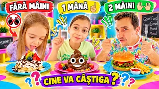 ❓ FĂRĂ MÂINI vs 1 MÂNĂ vs 2 MÂINI! 😂 CINE CÂȘTIGĂ?