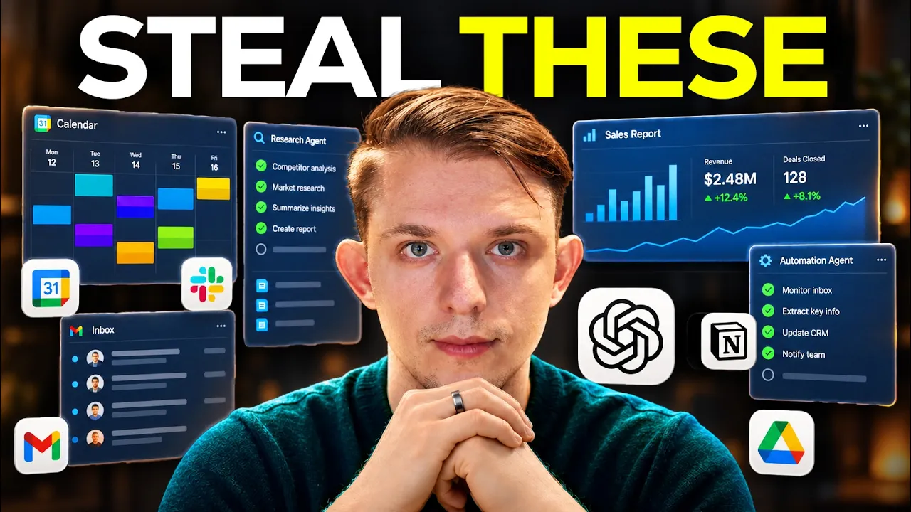 8 ChatGPT Agents That Do My Work for Me (Steal These): video thumbnail