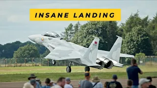unbelievable f 15 eagle extreme vertical maneuver high alpha tail slide 4k ultra hd