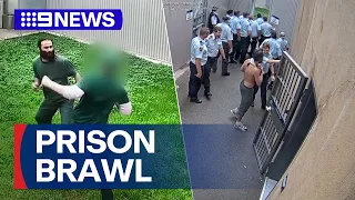 Notorious NSW prisoners caught in brawl 9 News Australia