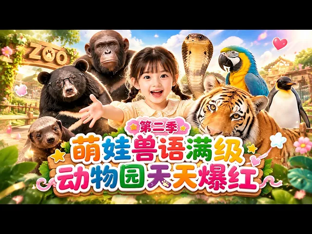 萌娃兽语满级，动物园天天爆红