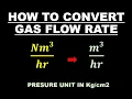 How to Convert to to Normal meter cube per hour meter cube per hour