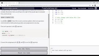 19 - Learn Basic JavaScript Compound Assignment With Augmented Addition