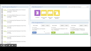PCS distance learning tutorial Holt McDougal Online GoMath